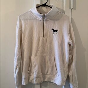 Victoria’s Secret PINK Cream Quarter-Zip Sweater
